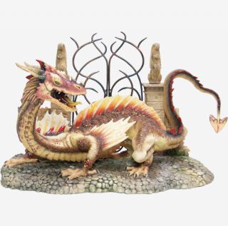 tudor mint enchantica gatekeeper dragon figurine from canada time left