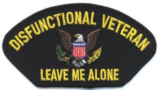 DISFUNCTIONAL VETERAN PATRIOTIC CUSTOM EMBROIDERED MILITARY PATCH