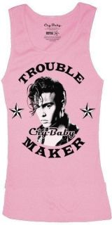 New~Cry Baby~Trouble Maker Tank Top~Junior Shirt~Johnny Depp Movie