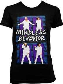 MINDLESS BEHAVIOR STANDING POP MUSIC JUNIOR GIRLS TV T SHIRT LARGE