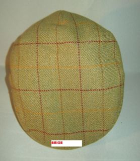 tweed flat cap with teflon coated protecter in five colours