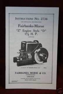fairbanks morse z engine style d manual hit miss time