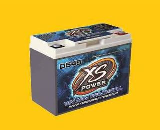 XS Power Deep Cycle 12 Volt 12V AGM Power Cell Battery D545 Brand New 