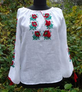 hand embroidered women s blouse ukrainian sorochka m from ukraine