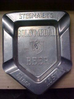 vintage stegmaier s gold medal beer ashtrays 
