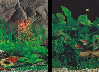 Aquarium Fish Tank Background by the foot ~ 12 Height Two Sided 