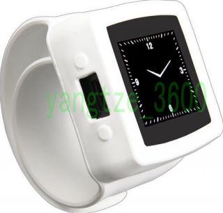 MQ666A Unlocked Touch Screen white Watch Mobile Phone  DVR Camera