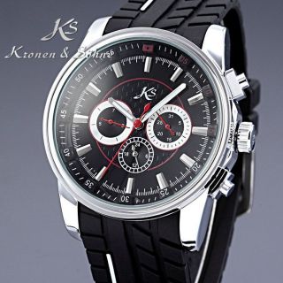 M2C Genuine KS Day Date 24 Hours Display Automatic Mechanical Mens 