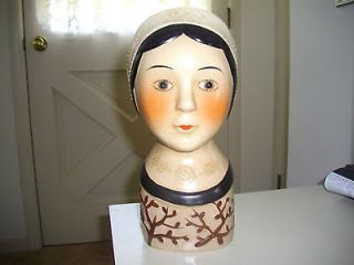 head vase primitive country vintage woman  50