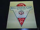 real columbus ball chewing gum 1 cent water decal time