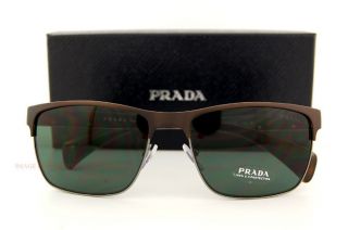 Brand New Prada Sunglasses 51O 51OS GAP 3O1 BROWN/HAVANA GREEN LENSES 