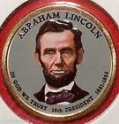 2010 Abe Lincoln COLORized DOLLAR Coin U.S. Mint Presidential Series 