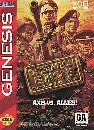 Operation Europe Path to Victory 1939 45 Sega Genesis, 1994