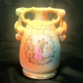 antique c 1890 vienna austria vase marked with crown time