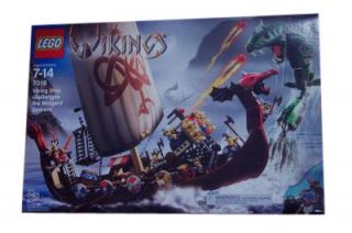 Lego Vikings Viking Ship challenges the Midgard Serpent 7018