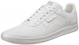 Puma Mens G Vilas L2 Leather Shoe NEW NIB White/Silver Retro Free USA 