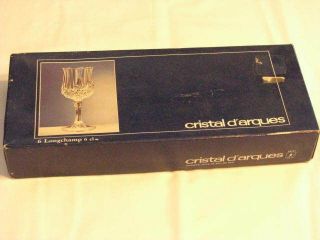 BNIB J. G. Durand & Co cristal darques Glasses Genuine Lead Crystal 4 