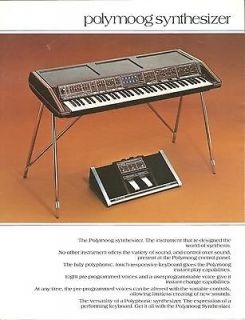 moog polymoog brochure 1978  10 00 0