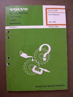 1990 volvo 740 wiring diagram service manual 