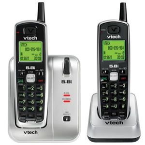 VTech CS5111 2 5.8 GHz Duo Single Line Cordless Phone
