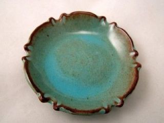 vintage chester nicodemus ohio art pottery ashtray 