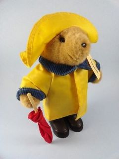   BEAR ~ EDEN TOYS, INC. ~ 11 Bear w Raincoat, Boots, Umbrella & Tag