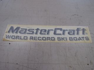 Mastercraft World Record Ski Boats decal black 26 1/4 x 4 1/2 boat