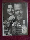   Ad Jim Beam Bourbon Whiskey ~ Orson Welles & Daughter Generation Gap