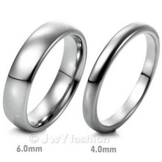 All Sizes Classic MENS Silver Tungsten Rings Wedding Band VE395