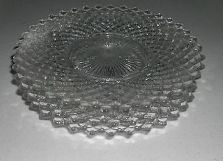 Westmoreland Glass Crystal English Hobnail Plates 8 1/4 Set of 3