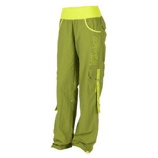   with tags ZUMBA ELECTRO CARGO PANTS, SOLDIER Size LARGE, 