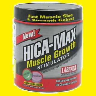 LABRADA HICA MAX MUSCLE GROWTH STIMULATOR 90 CHEWABLE TABS WORLDWIDE 