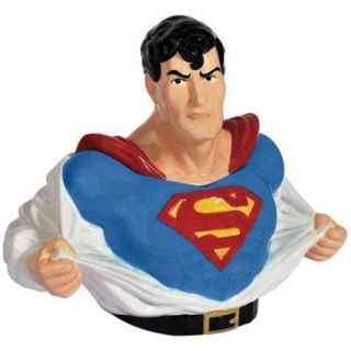DC COMICS SUPERMAN BUST CERAMIC COOKIE JAR WESTLAND GIFTWARE