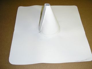 GenFlex 1 TO 3 WHITE RM PVC REINFORCED ROOFING ROOF PIPEBOOT GenCorp 