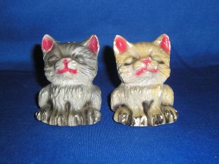 vintage salt and pepper shakers set sets chalkware cats time