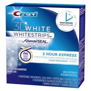   CREST 3D WHITESTRIPS 2 HOUR EXPRESS WHITENING 4 TREATMENTS EXP.3/14