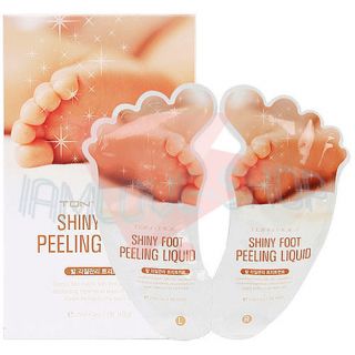   ] Shiny Foot Peeling Liquid 2pcs Mask 20ml x 2 Remove Dead skin cells