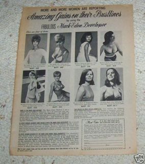 1968 mark eden bustline bust developer girls 1 page ad