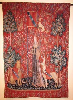 lady and the unicorn medieval tapestry touch 