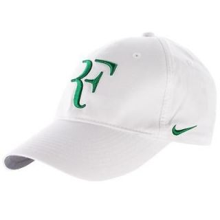   Hybrid Cap/Hat Roger Federer White/Green Wimbledon 2012 Champion