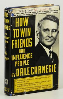 How to Win Friends and Influence People ~SIGNED by DALE CARNEGIE~ 1941 