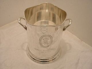 large louis roederer silver plated champagne wine cooler time left