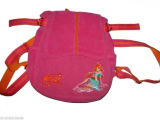 winx club pink courderoy backpack bag bloom doll