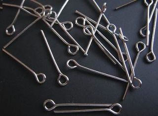 1000 2 cm iron eye pins jewelry making supply from