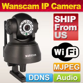 Marvelous Wireless/Wired WiFi 355°Pan IP Camera Motion Detect Night 