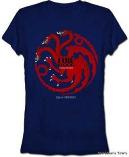 Officially Licensed Game Of Thrones Targaryen Final Junior Shirt S XL