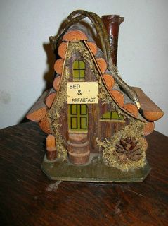 wood bird house small birds bed and breakfast Hand Created Craft Most 