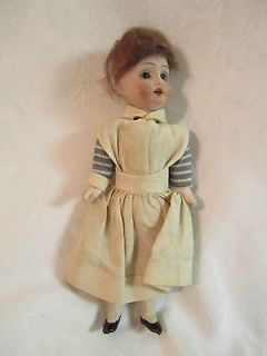 Rare World War I Nurse Doll Germany 8 1/2 Bisque porcelain head 