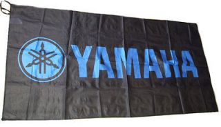 yamaha black flag banner sign 5x3 feet new time left