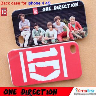   1D Louis Harry Niall Liam Zayn Case cover For iphone 4 4S #EN